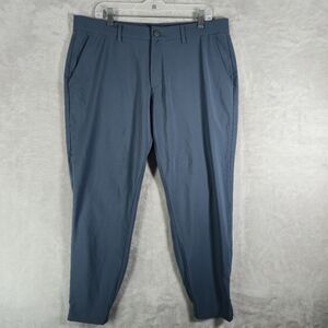 Primo Golf Jogger Pants Mens Size 36 Short Slate Blue Tapered Ankle Zip 27”